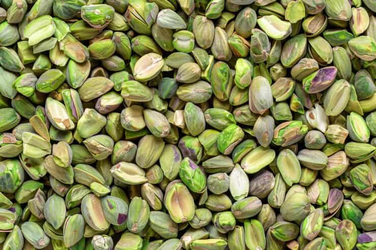 پسته مغز شده به صورت بسته بندی با تازه ترین محصول برداشت شده